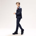 Bild in Galerie-Betrachter laden, Plaid Woolen Elegant 5 Piece Boys Suits
