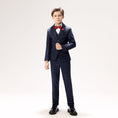 Bild in Galerie-Betrachter laden, Plaid Woolen Elegant 5 Piece Boys Suits
