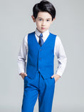 Charger l'image dans la visionneuse de la galerie, Royal Blue Formal Classic 5 Piece Kids Boys Suits
