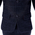 Cargar la imagen en la vista de la galería, Plaid Woolen Elegant 5 Piece Boys Suits
