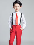 Load image into Gallery viewer, Red Classic Suits Set 5 Piece Boys Suits
