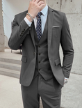 Load image into Gallery viewer, Men's Wedding Suits Business Formal Work Wear Suits 3 Piece Suits
