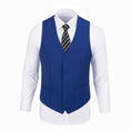 Load image into Gallery viewer, Royal Blue Men's Vest for Party, Wedding and Business
