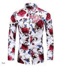 Floral Casual Men's Shirt Holiday Summer Turndown Short Sleeve Shirt