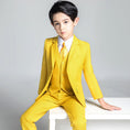 Charger l'image dans la visionneuse de la galerie, Yellow Popular Suits 5 Piece Boys Suits
