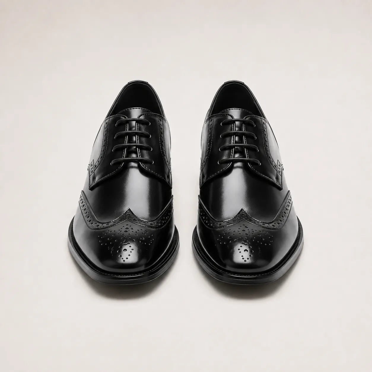 Men's Classic Wingtip Leather Oxford Shoes