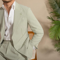 Bild in Galerie-Betrachter laden, Casual Summer Lightweight Seersucker Suit Shorts Mens Set
