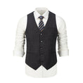 Bild in Galerie-Betrachter laden, Black Plaid Men's Vest for Party, Wedding and Business
