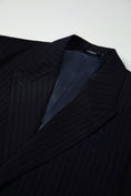 Cargar la imagen en la vista de la galería, Designer Style New Double Breasted Men's Two Button Stripe Blazer
