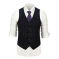 Load image into Gallery viewer, Navy Stripe Men's Vest for Party, Wedding and Business
