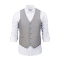 Cargar la imagen en la vista de la galería, Light Grey Men's Vest for Party, Wedding and Business
