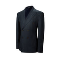 Cargar la imagen en la vista de la galería, Designer Style New Double Breasted Men's Two Button Stripe Blazer
