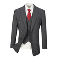 Charger l'image dans la visionneuse de la galerie, Grey Plaid Men's Double Breasted  Blazer
