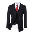 Charger l'image dans la visionneuse de la galerie, Navy Stripe Men's Double Breasted Blazer for Party, Wedding and Business
