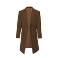 Charger l'image dans la visionneuse de la galerie, Men's Wool Coat Winter Double Breasted Long Coat 2775
