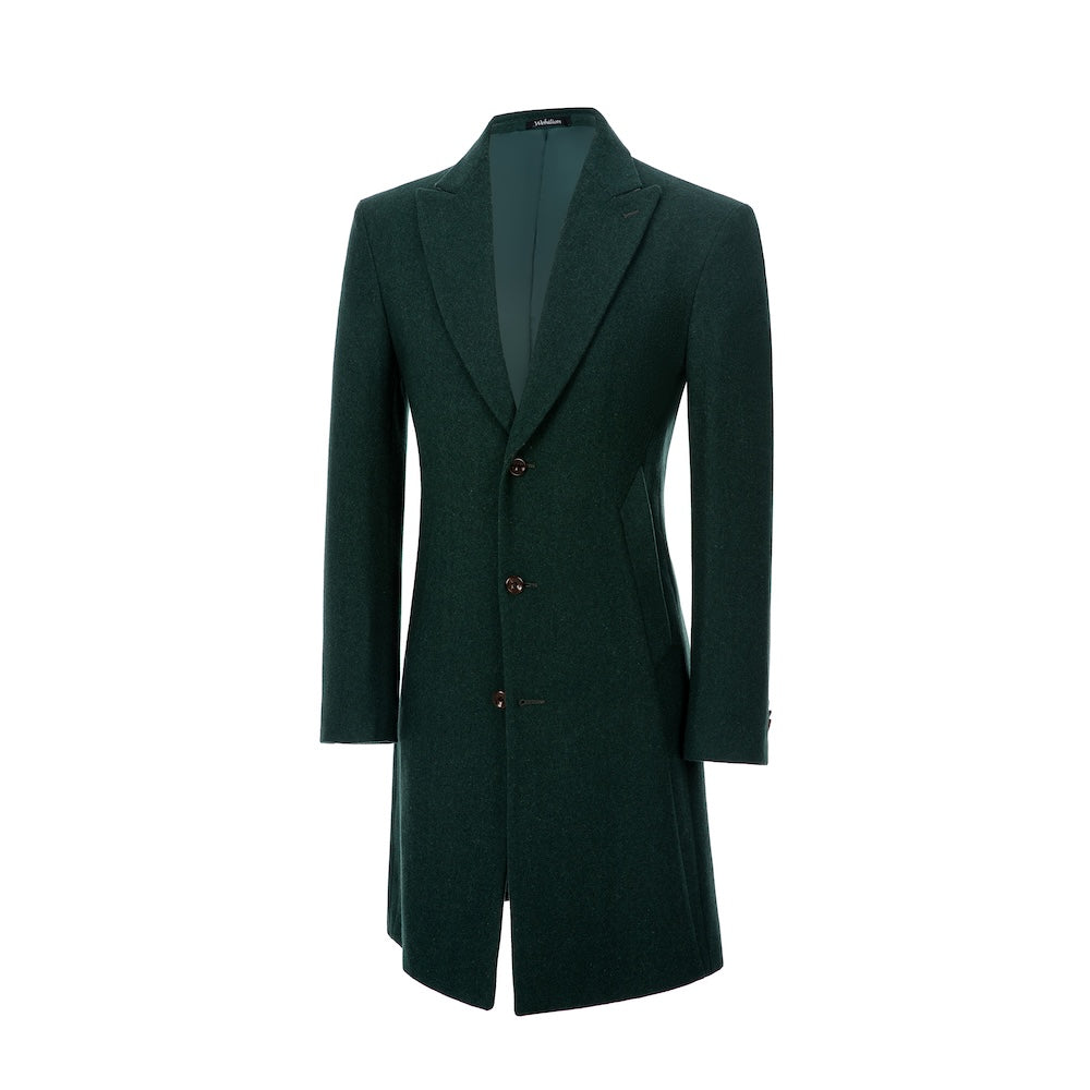 Men's Wool Coat Winter Trench Long Coat With Pockets 2773