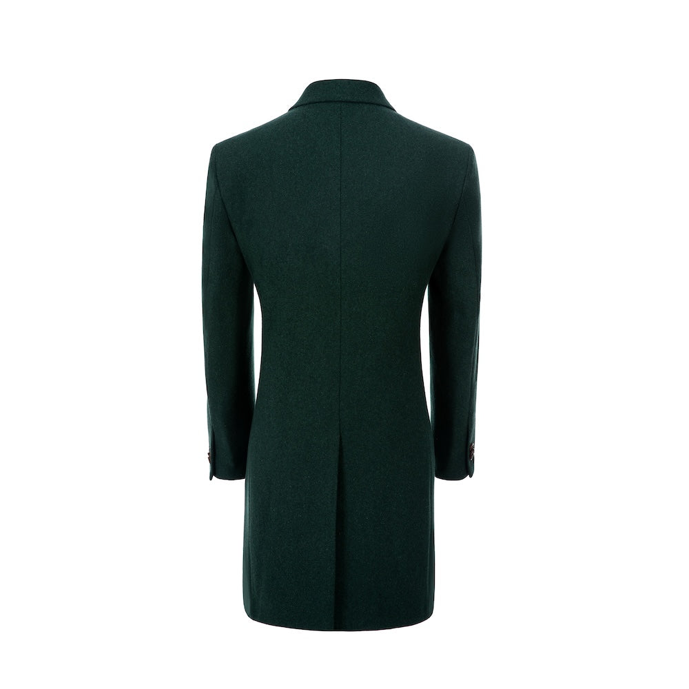 Men's Wool Coat Winter Trench Long Coat With Pockets 2773