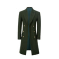 Cargar la imagen en la vista de la galería, Men's Wool Coat Winter Double Breasted Long Coat 2776
