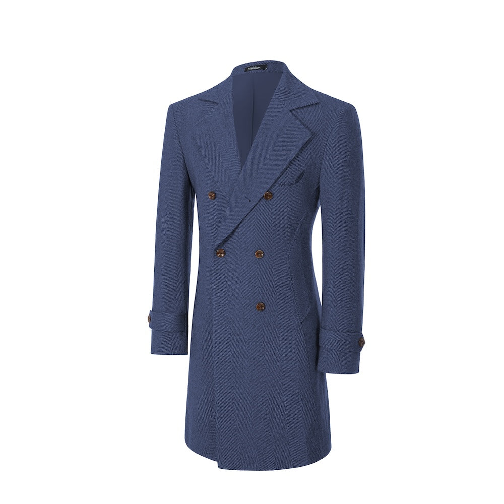 Men's Coat Winter Double Breasted Long Coat 2770