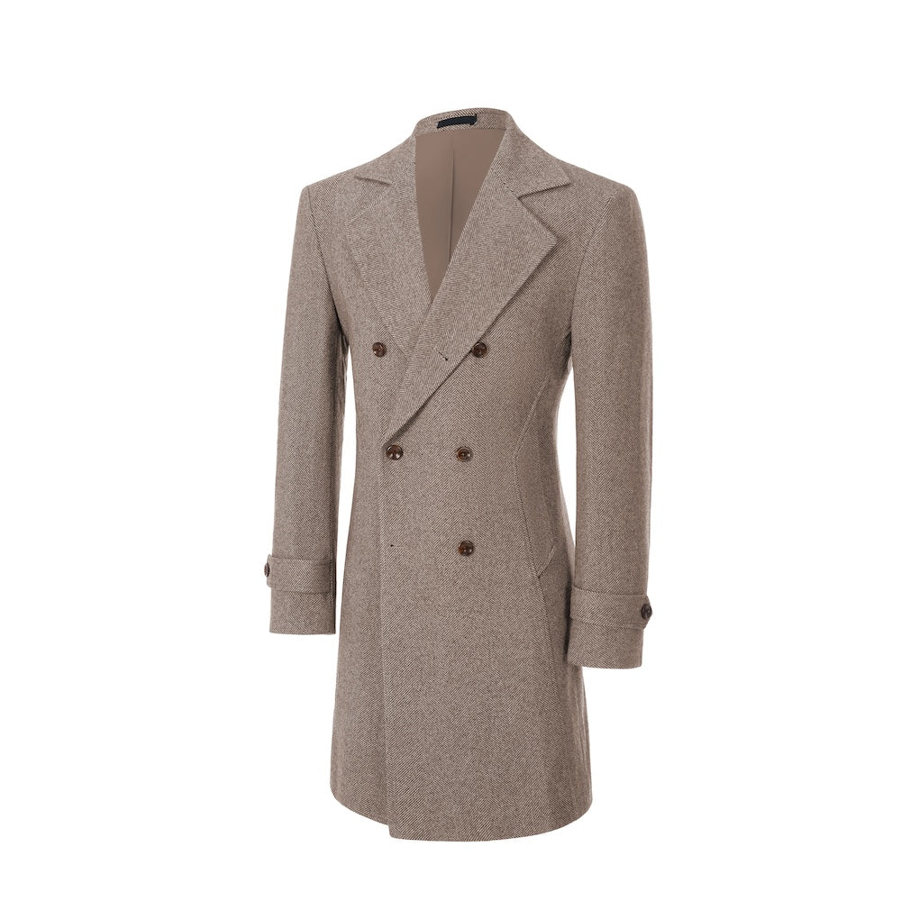 Men's Coat Winter Double Breasted Long Coat 2770