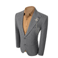 Load image into Gallery viewer, Simple Winter Tweed Herringbone 2 Pieces Mens Suits 2784
