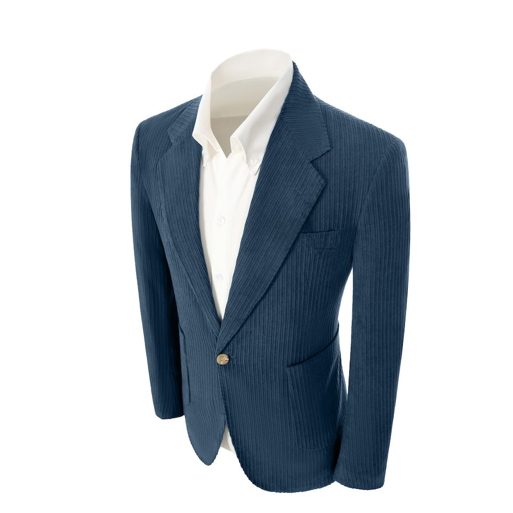 Men's One-Button Corduroy 2 Piece Suits