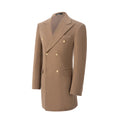 Cargar la imagen en la vista de la galería, Men's Wool Coat Winter Double Breasted Long Coat 2764
