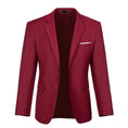 Charger l'image dans la visionneuse de la galerie, Burgundy Men's Two Button Blazer for Party, Wedding and Business
