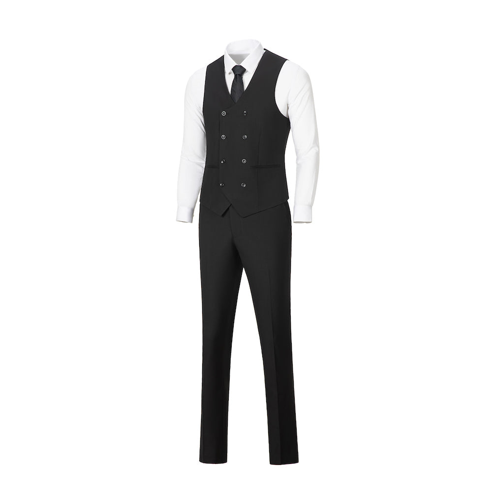 New Arrival Black Party Banquet Formal 3 Piece Men Suits