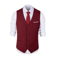 Cargar la imagen en la vista de la galería, Burgundy Men's Vest for Party, Wedding and Business
