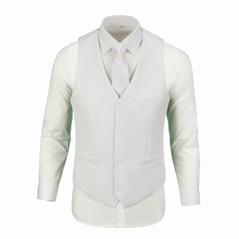 Ivory Men's Vest for Party, Wedding and Business