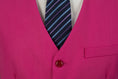 Charger l'image dans la visionneuse de la galerie, Fuchsia Men's Two Button Blazer for Party, Wedding and Business
