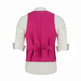 Charger l'image dans la visionneuse de la galerie, Fuchsia Men's Vest for Party, Wedding and Business
