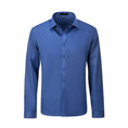 Charger l'image dans la visionneuse de la galerie, Blue Men's Urban Stylish Casual Business Slim Fit Long Sleeve Button Up Dress Shirt
