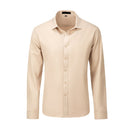 Men's Urban Stylish Casual Business Slim Fit Long Sleeve Button Up Dress Shirt