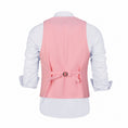 Cargar la imagen en la vista de la galería, Pink Men's Vest for Party, Wedding and Business
