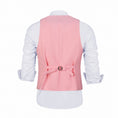 Cargar la imagen en la vista de la galería, Men's Suits 2 Pieces Vest+Pants Set V-Neck Slim Fit Casual Waistcoat Suit
