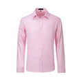 Cargar la imagen en la vista de la galería, Pink Men's Urban Stylish Casual Business Slim Fit Long Sleeve Button Up Dress Shirt
