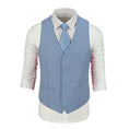 Cargar la imagen en la vista de la galería, Men's Suits 2 Pieces Vest+Pants Set V-Neck Slim Fit Casual Waistcoat Suit
