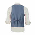 Charger l'image dans la visionneuse de la galerie, Denim Blue Men's Vest for Party, Wedding and Business
