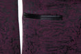 Load image into Gallery viewer, Purple Navy Unique Patterned Party 3 Piece Men Suits
