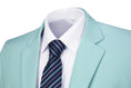 Charger l'image dans la visionneuse de la galerie, Mint Green Men's Two Button Blazer for Party, Wedding and Business
