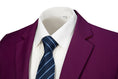 Charger l'image dans la visionneuse de la galerie, Purple Men's Two Button Blazer for Party, Wedding and Business
