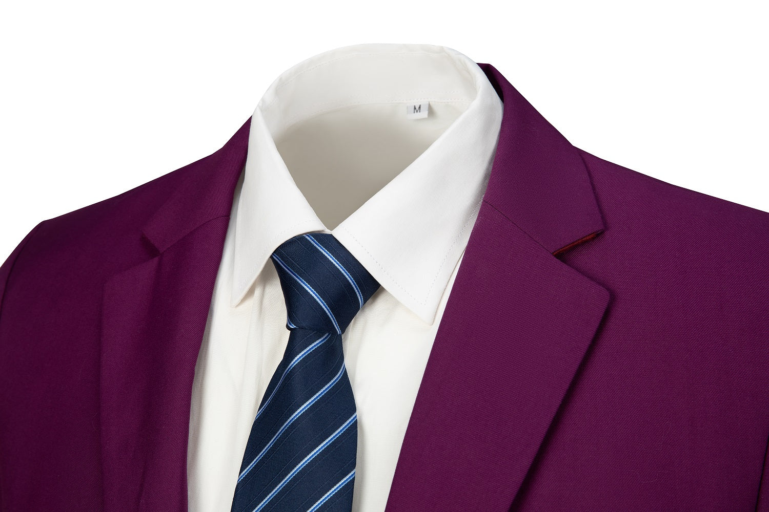 Purple Men's Two Button Blazer for Party, Wedding and Business