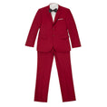 Cargar la imagen en la vista de la galería, Red Two Button Wedding 3 Pieces Slim Fit Men Suits
