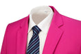 Charger l'image dans la visionneuse de la galerie, Fuchsia Men's Two Button Blazer for Party, Wedding and Business
