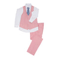 Load image into Gallery viewer, Pink Two Button Wedding 3 Pieces Slim Fit Men Suits
