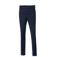 Load image into Gallery viewer, Blue Men's Pants for Party, Wedding and Business ( Orange Plaid )
