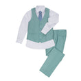 Cargar la imagen en la vista de la galería, Mint Green Two Button Wedding 3 Pieces Slim Fit Men Suits
