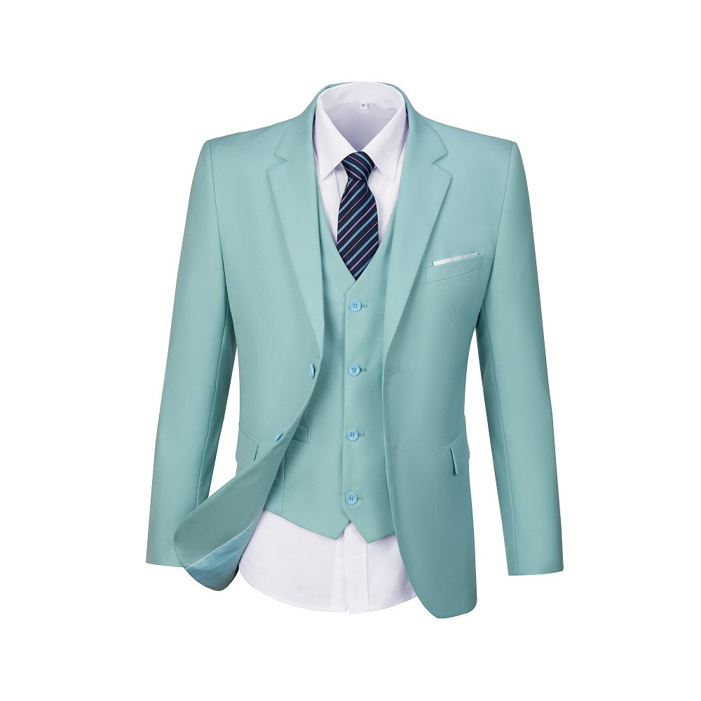 Two Button 3-Piece Men's Suit Modern Fit and Stylish Design (MORE COLORS+)